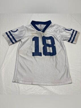 NFL Indianapolis Colts Peyton Manning #18  Jersey Youth Boys Small 6-7 Stained